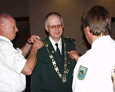 Jan Zastrow wurde vor einem Jahr zum Sotheler Erntemeister proklamiert. Am Samstag endet seine Regentschaft    Foto: Archiv