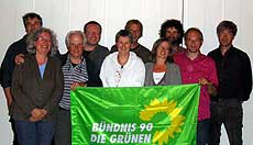 Ulf Timman, Hedi Schmidt, Friedrich Bode, Michael Hüppe, Monja Hörl, Hartmut Wallin, Heike Börker, Heiner Gerken, Manfred Straub und Enno Precht (von links) kandidieren in Visselhövede für die Grünen